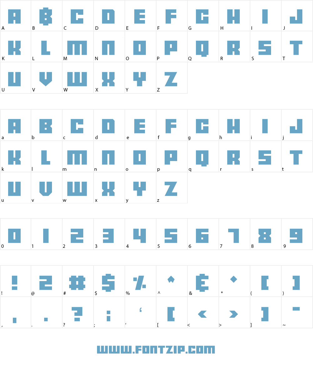 Bankjob Font Character
