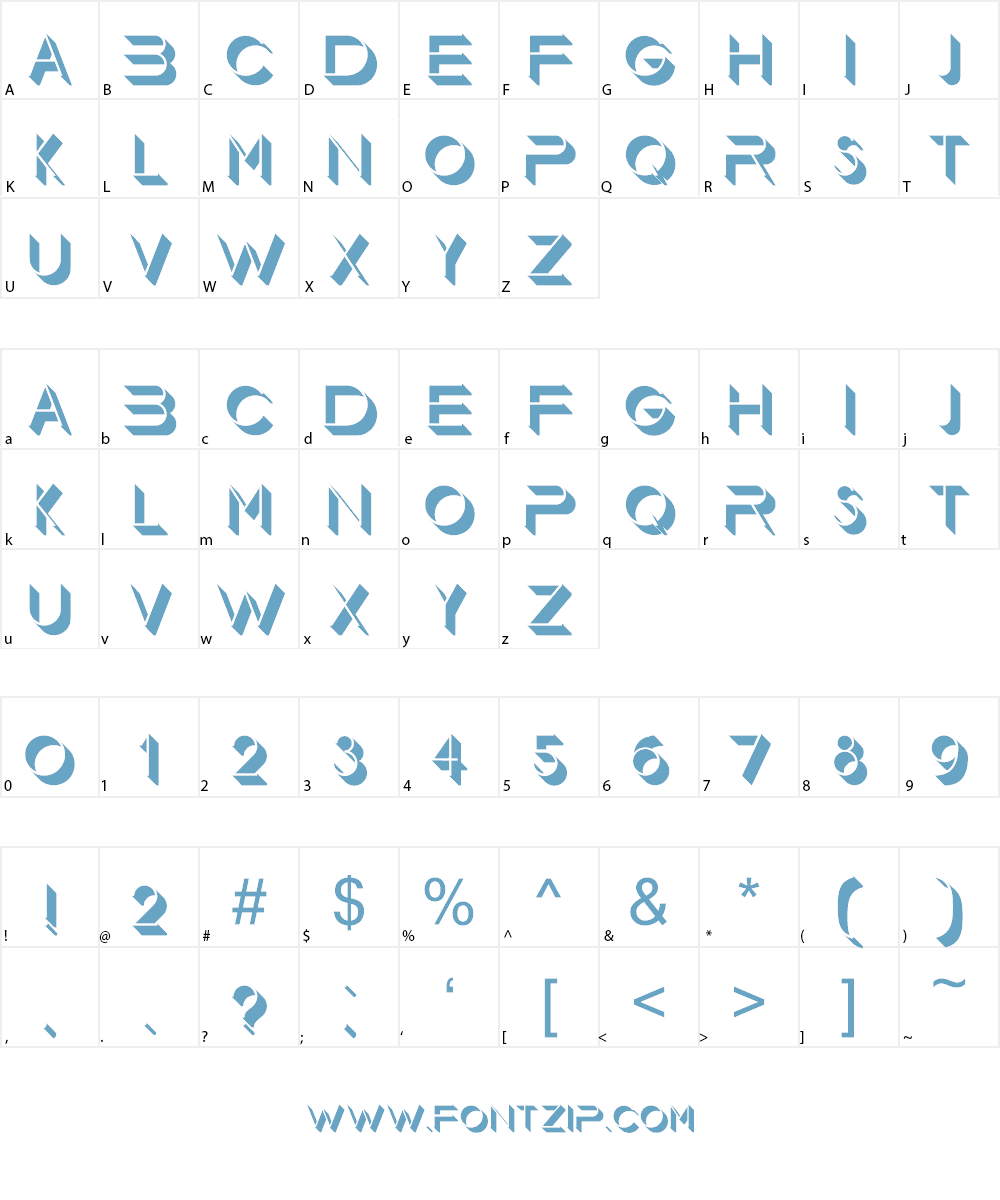 Floorlight Font Character