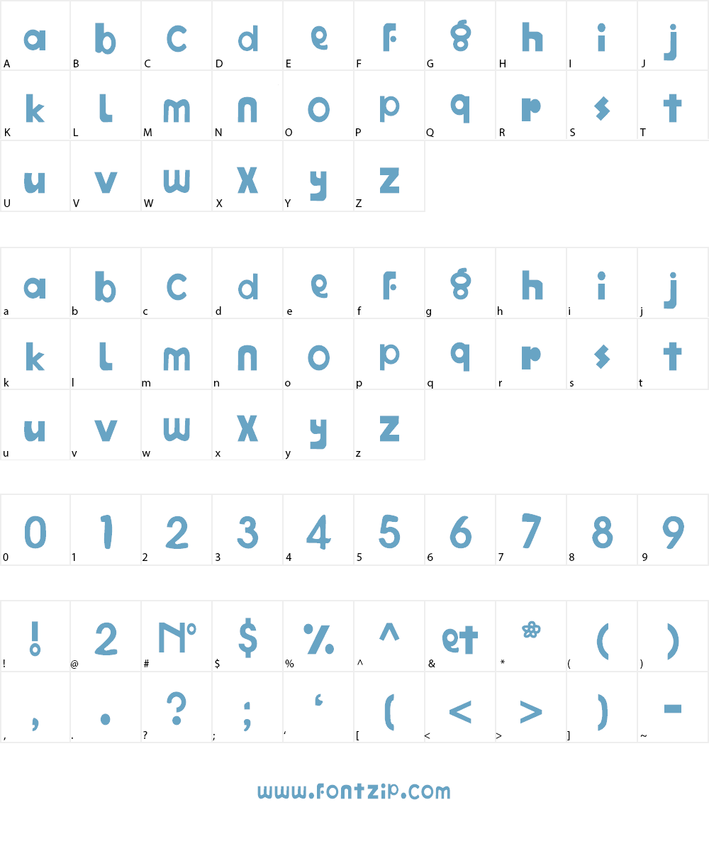 Caramelldansen Font Character