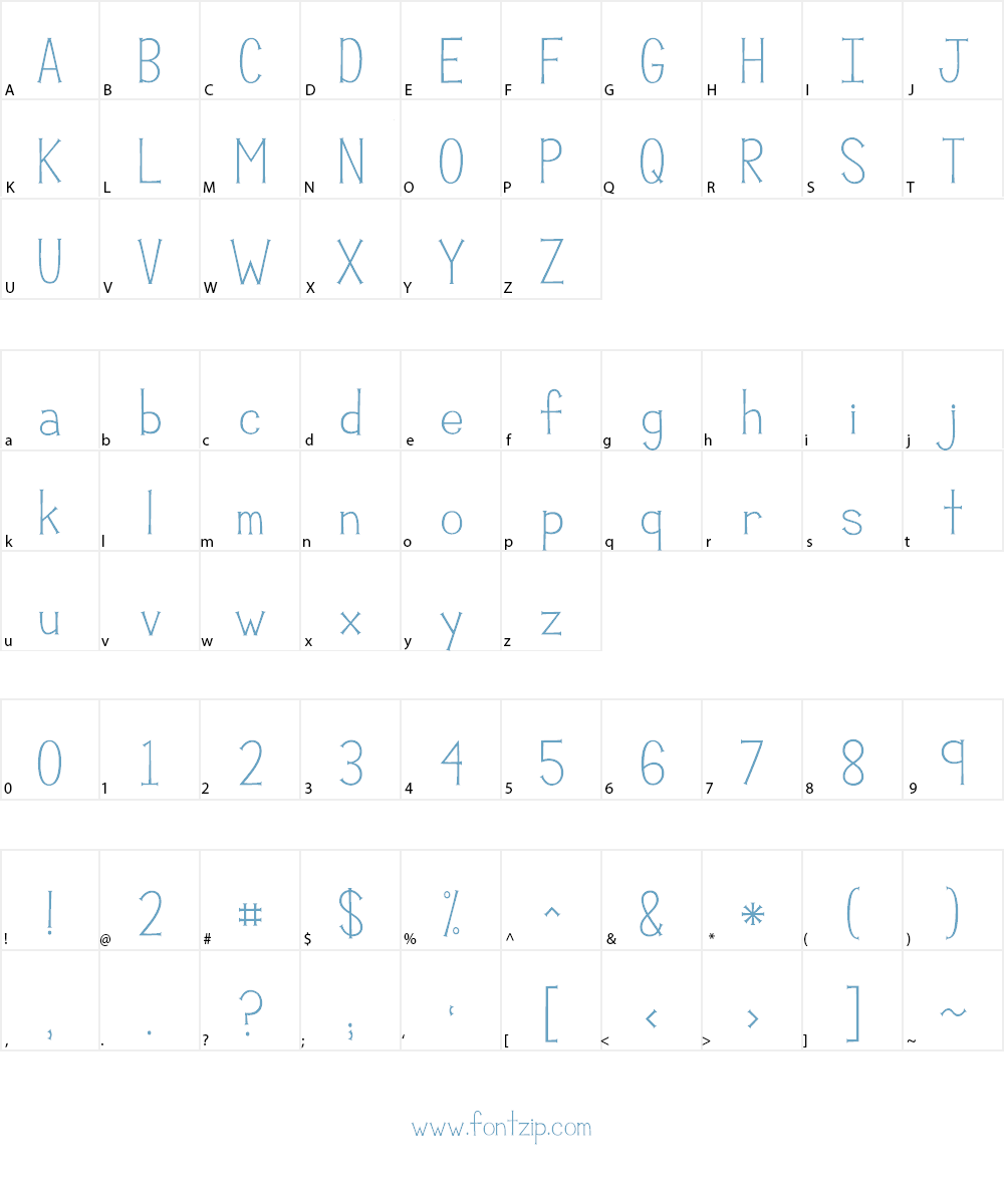 KG Compassion Font Character