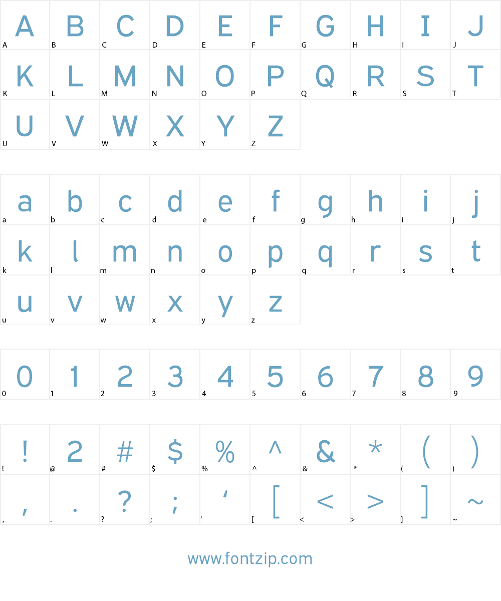 Sunflower Highway Font Character