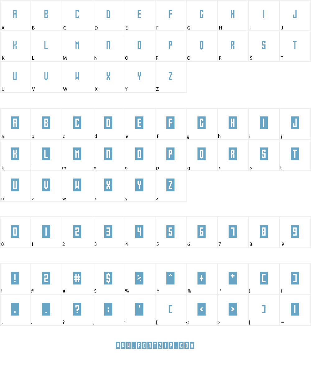 Gameshow Font Character