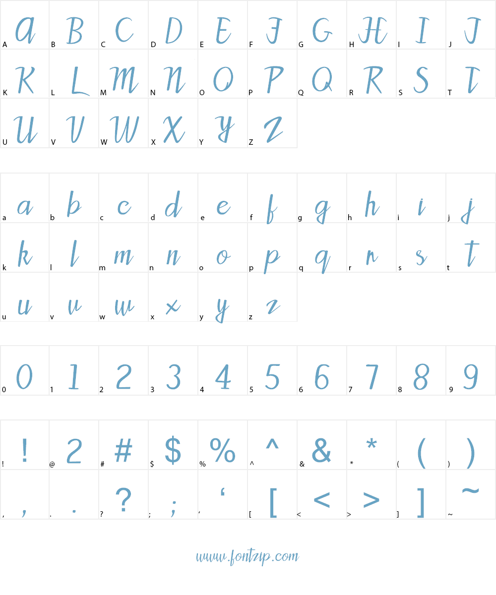 Patty Font Character