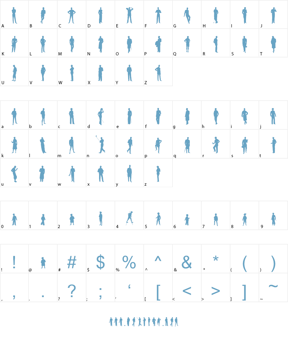 Sewing Patterns 3 Font Character