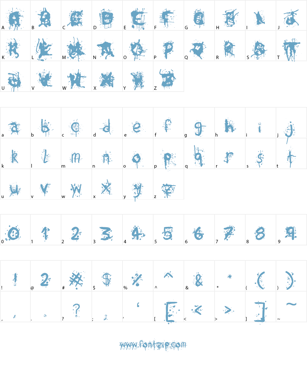 Tumult Font Character