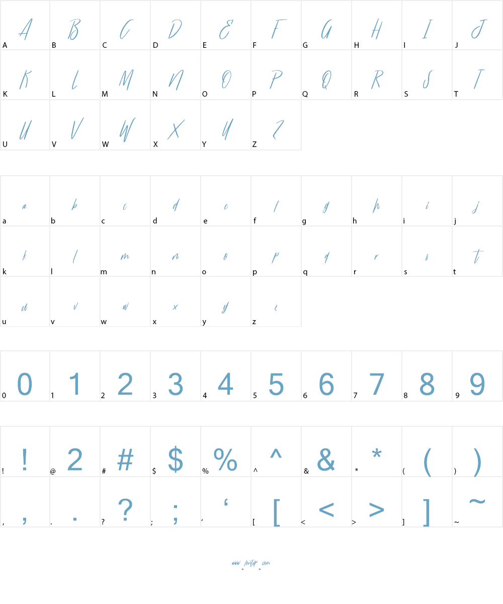Moon And ChipsDemo Font Character