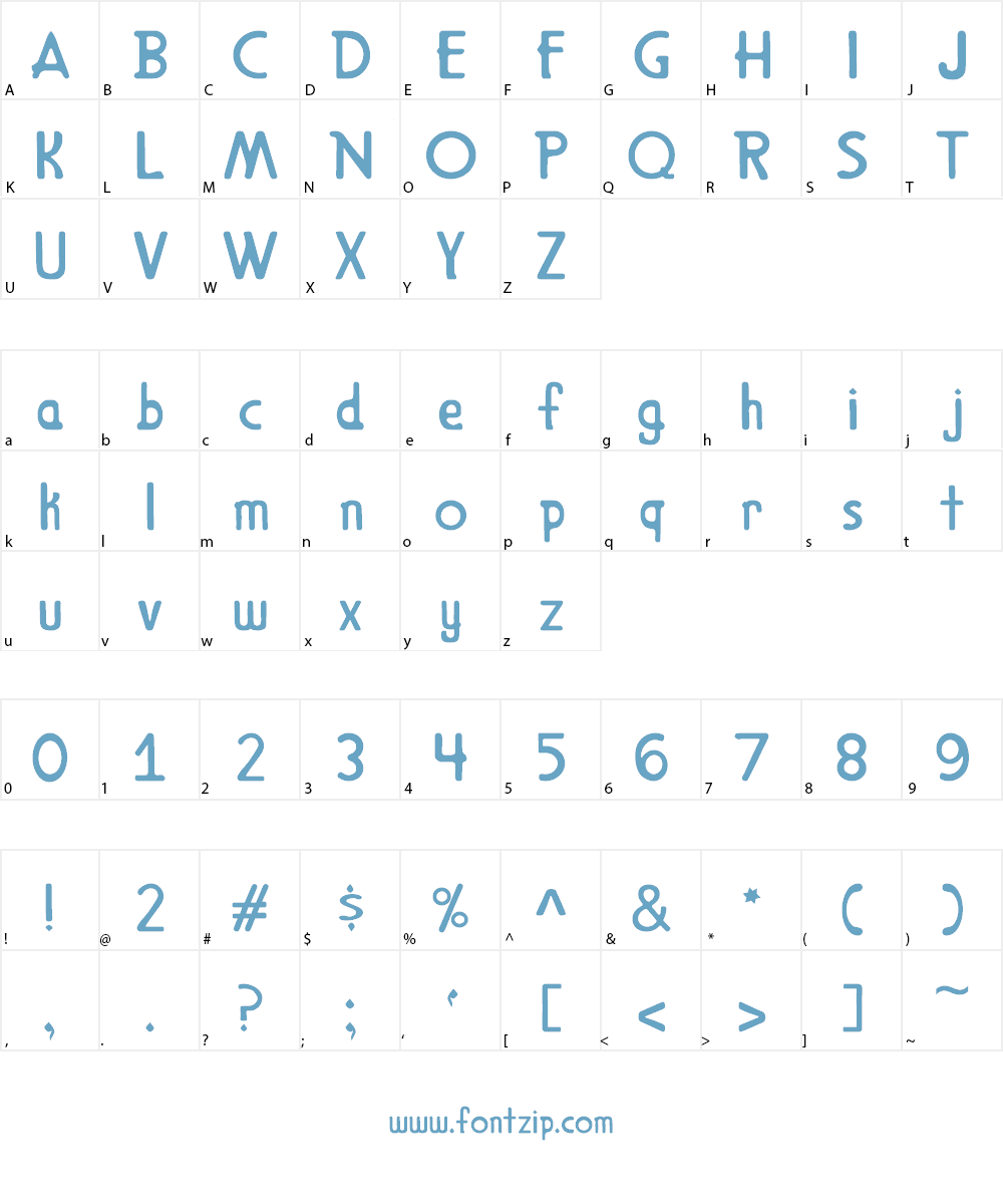 Mount Retro Font Character