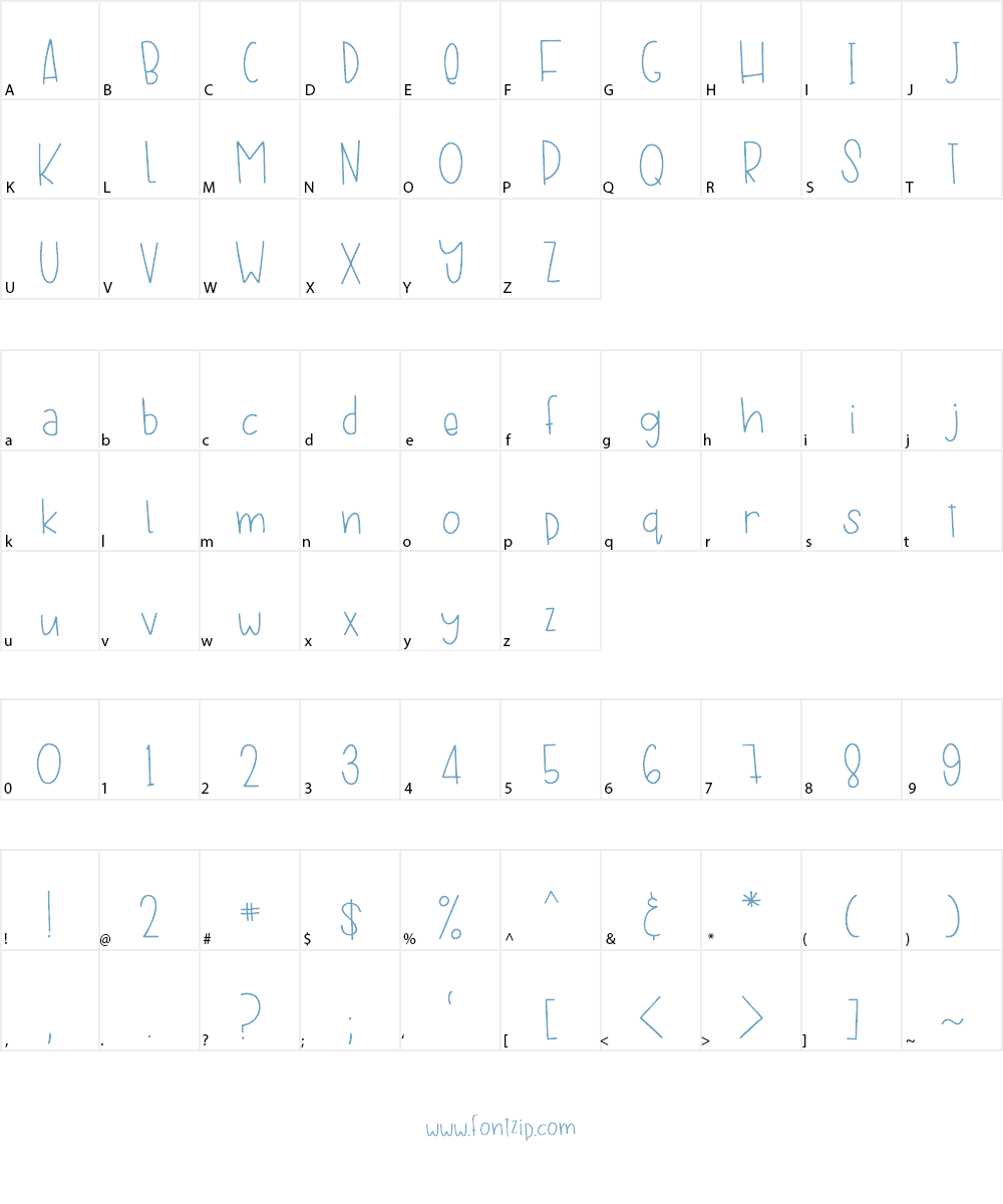 Garden Gnome Font Character
