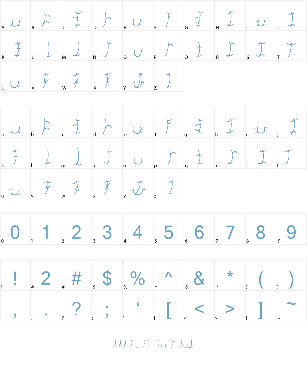 Edronheem Script Font Character