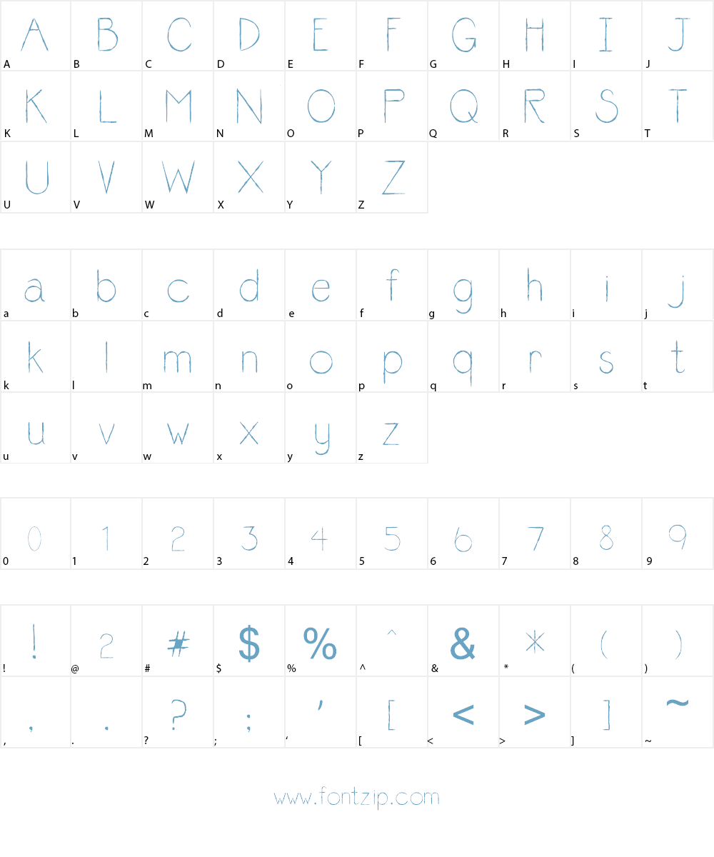 youngones_RS Font Character