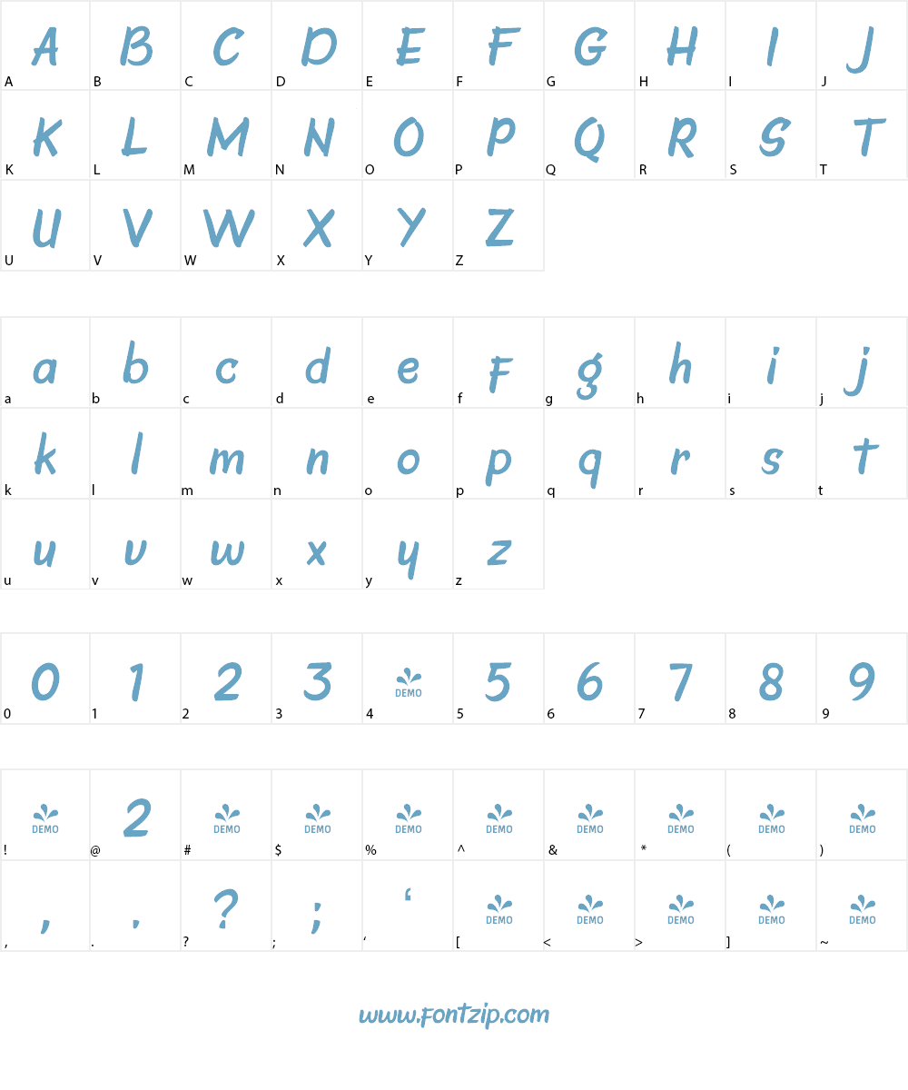 FSP DEMO - Faito Font Character