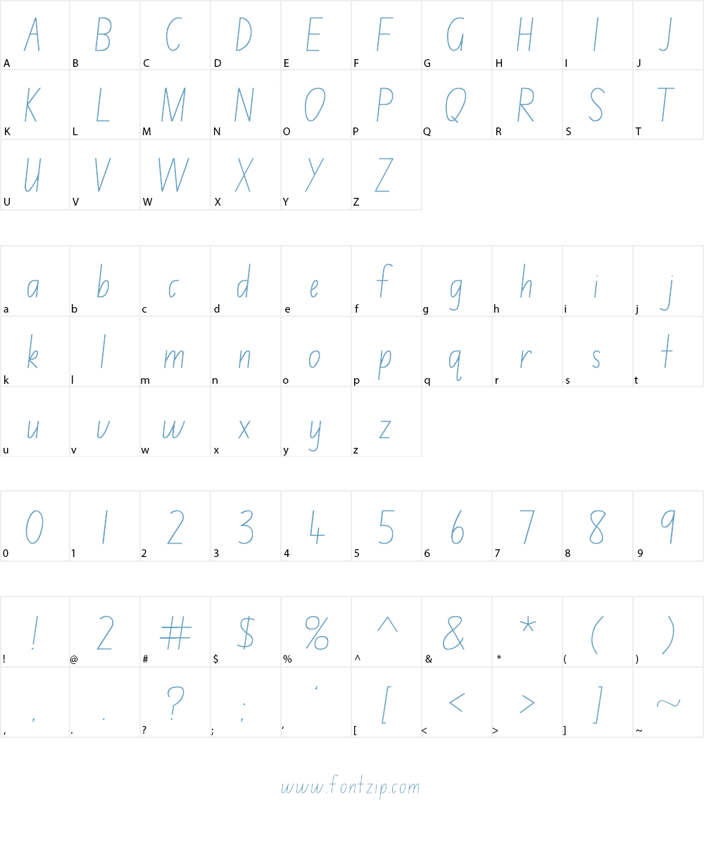 NSW Font Character