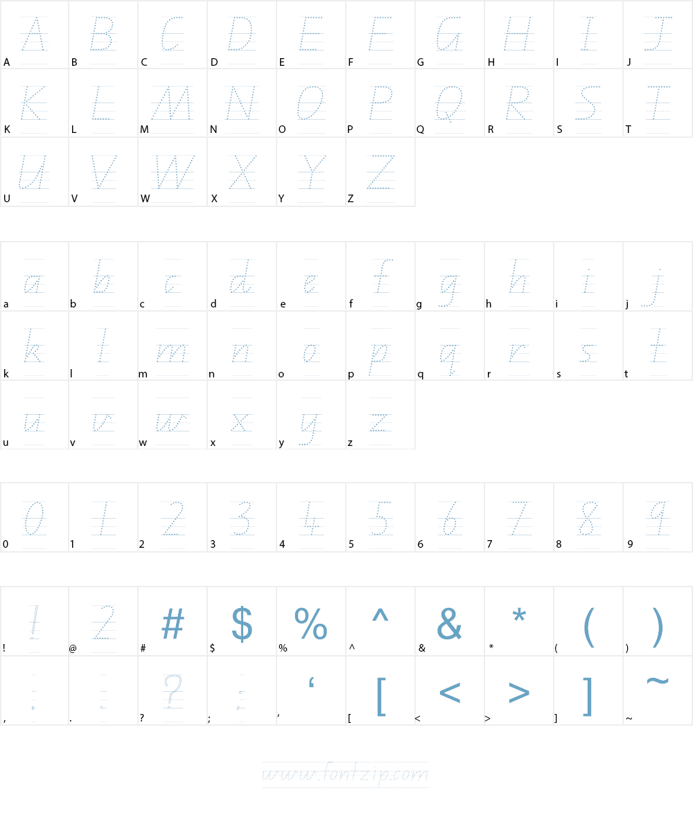 QLD Font Character