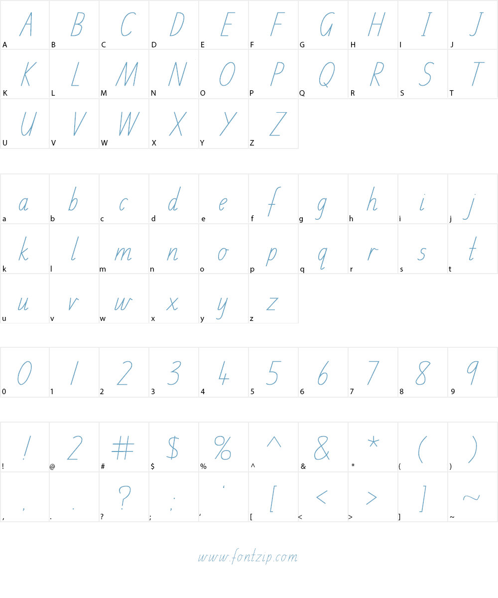 SA Font Character