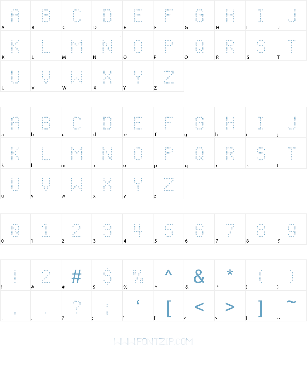 CF Christmas Stitch Font Character