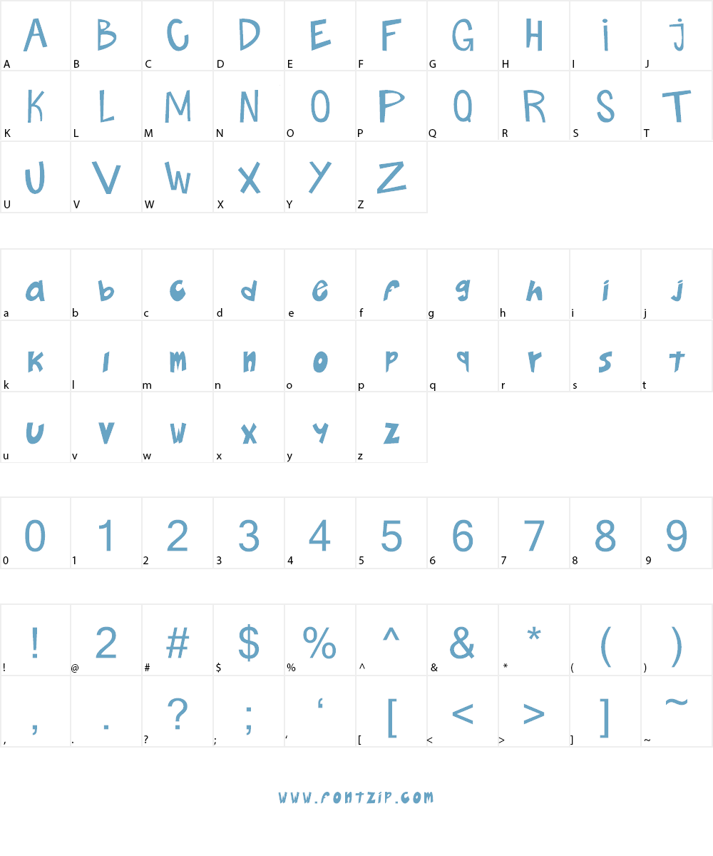 BOLUDOS Font Character