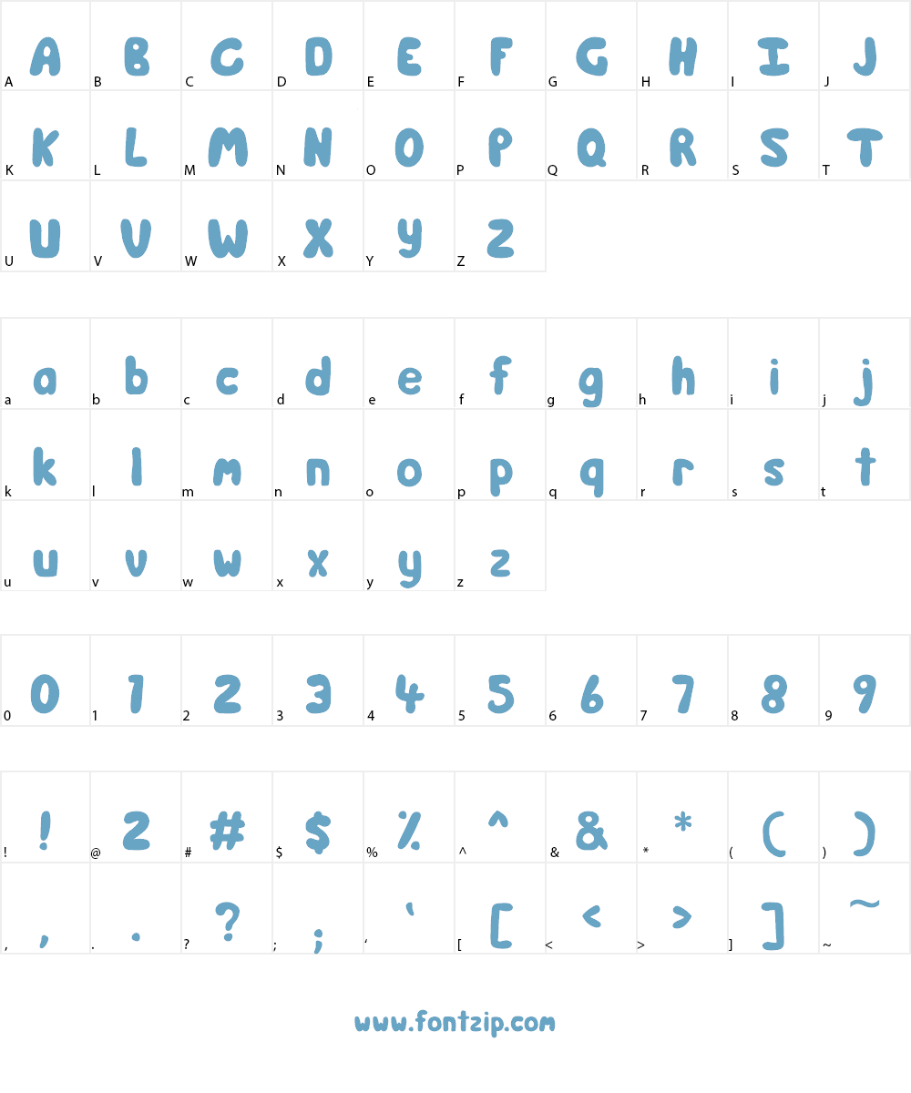 Day Care Font Character