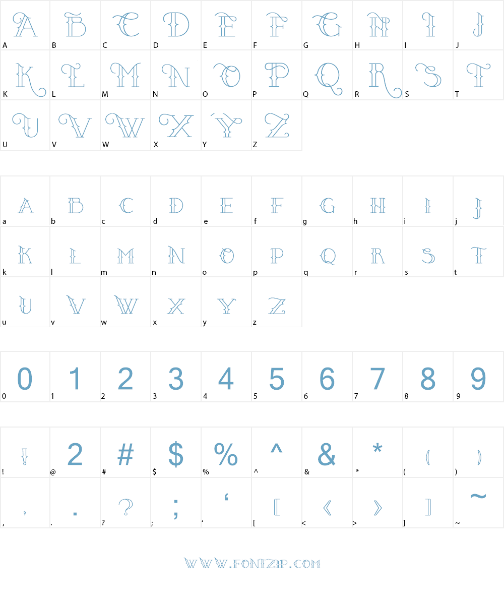 PuertoVudu Font Character