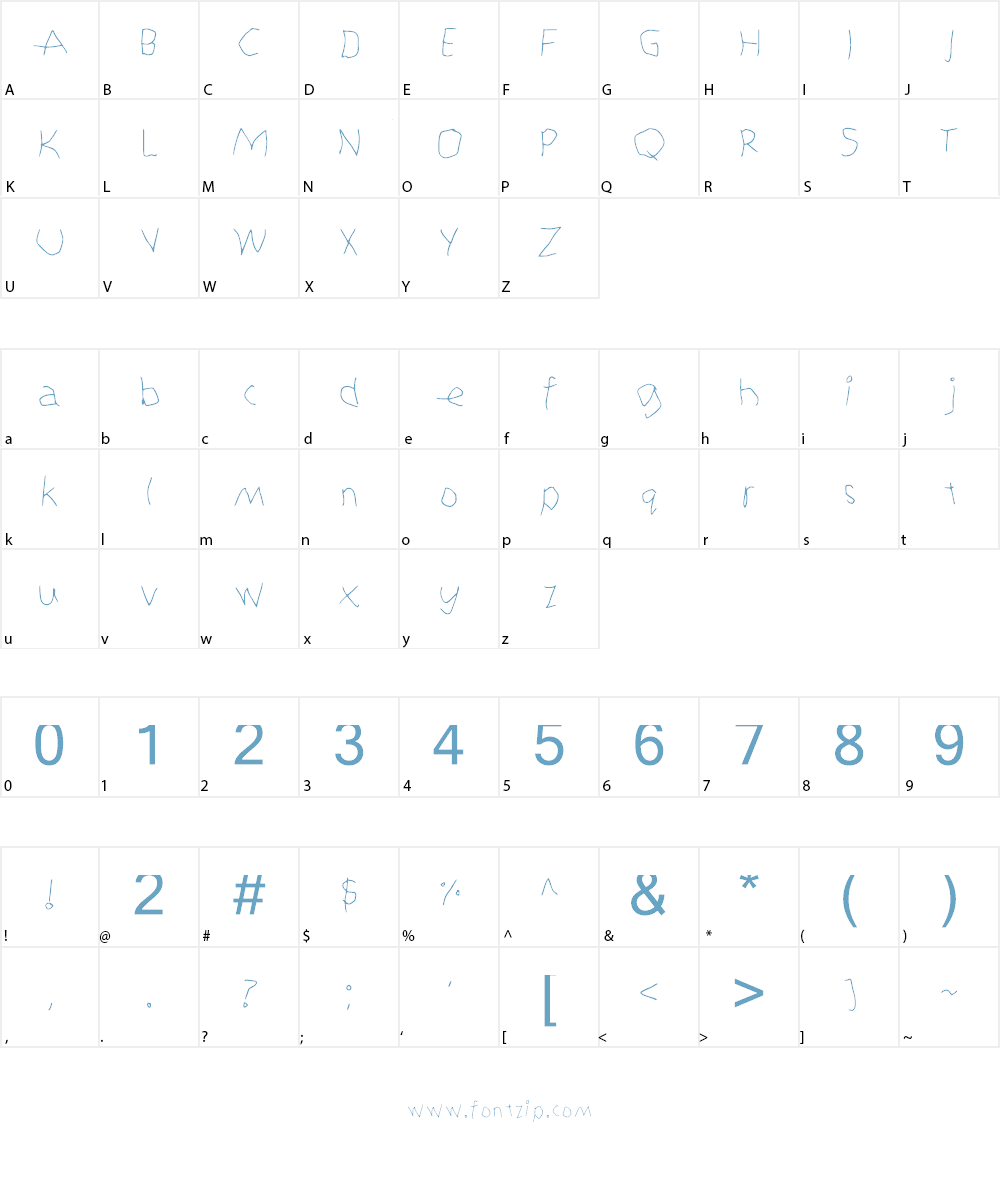 Veri Niec Pica Font Character