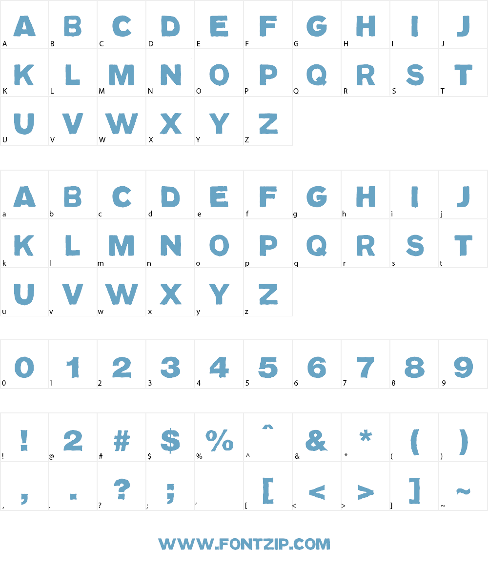 Paddington Font Character