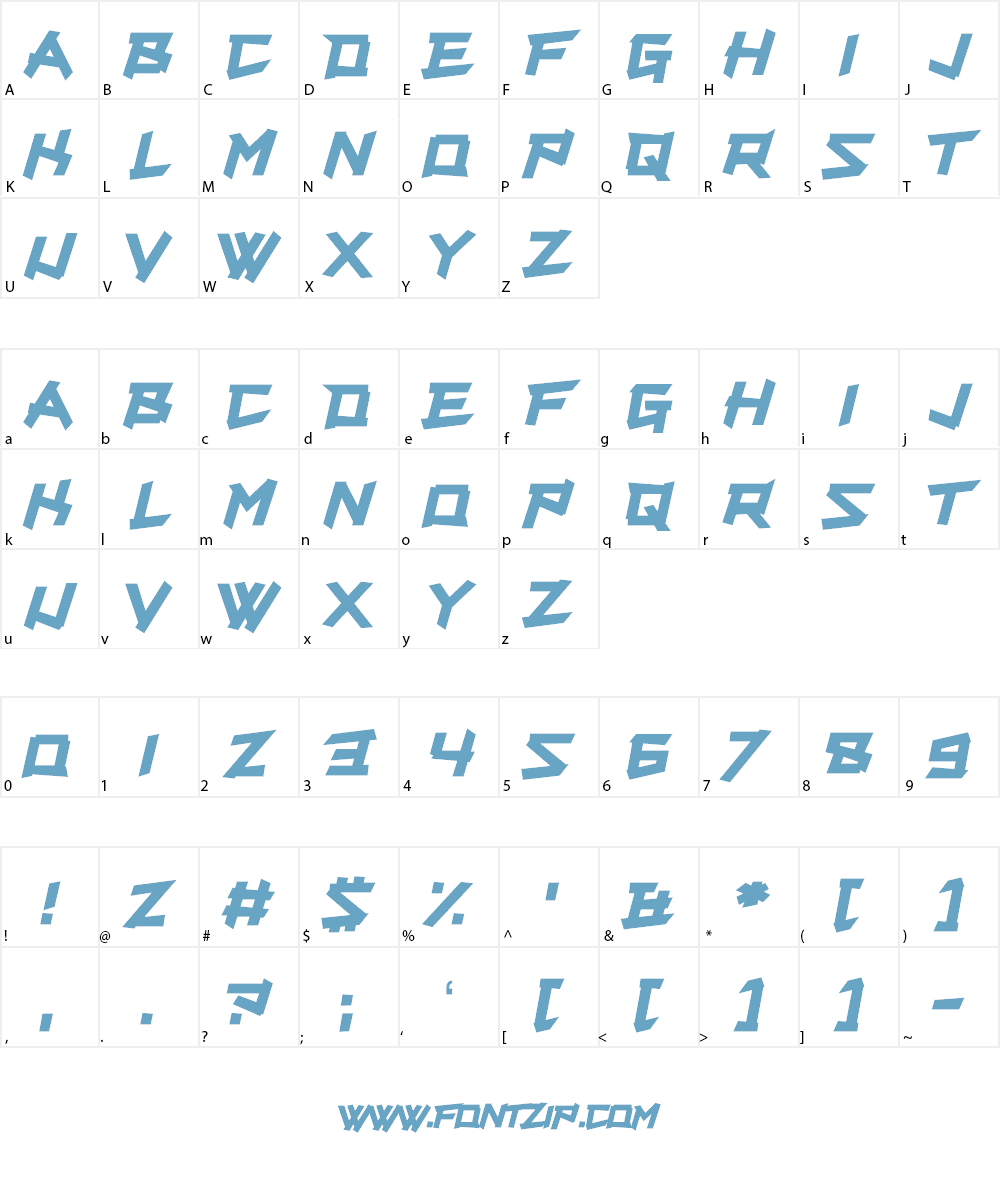 Supercarver Font Character