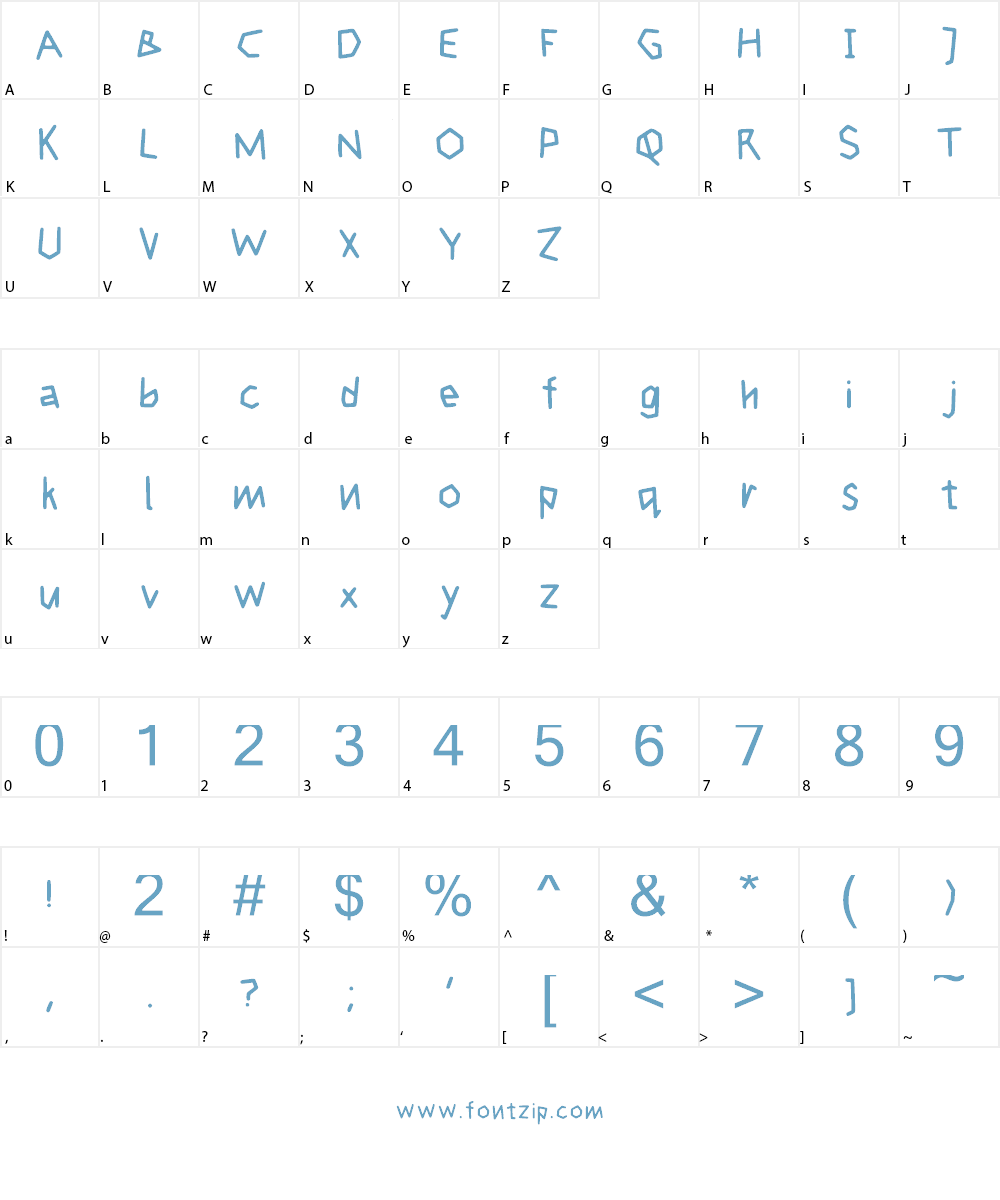 Cogtal Font Character