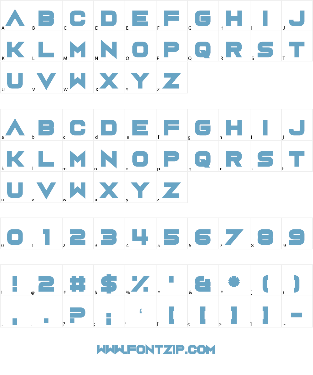 Rumutocu Font Character