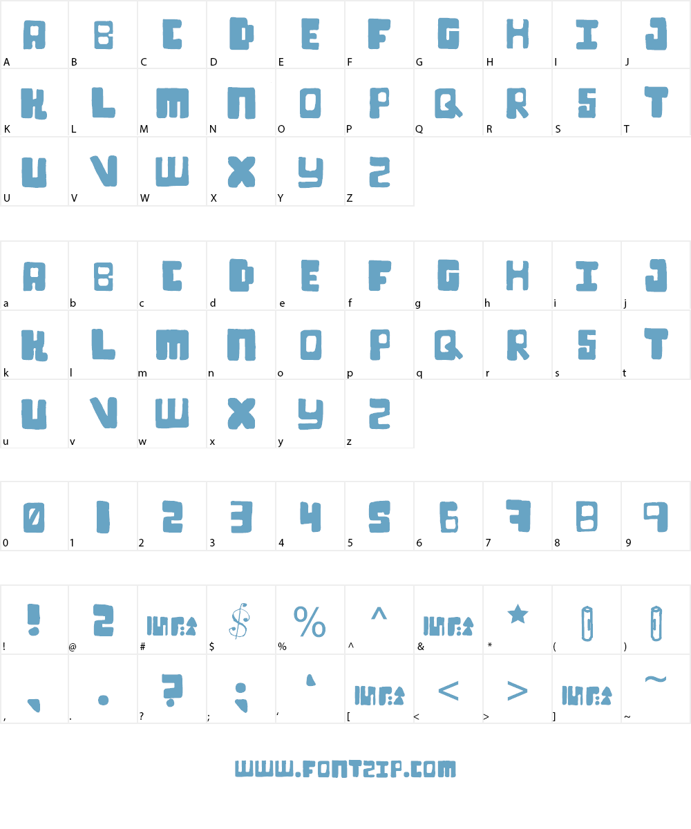 RoboPixies Font Character