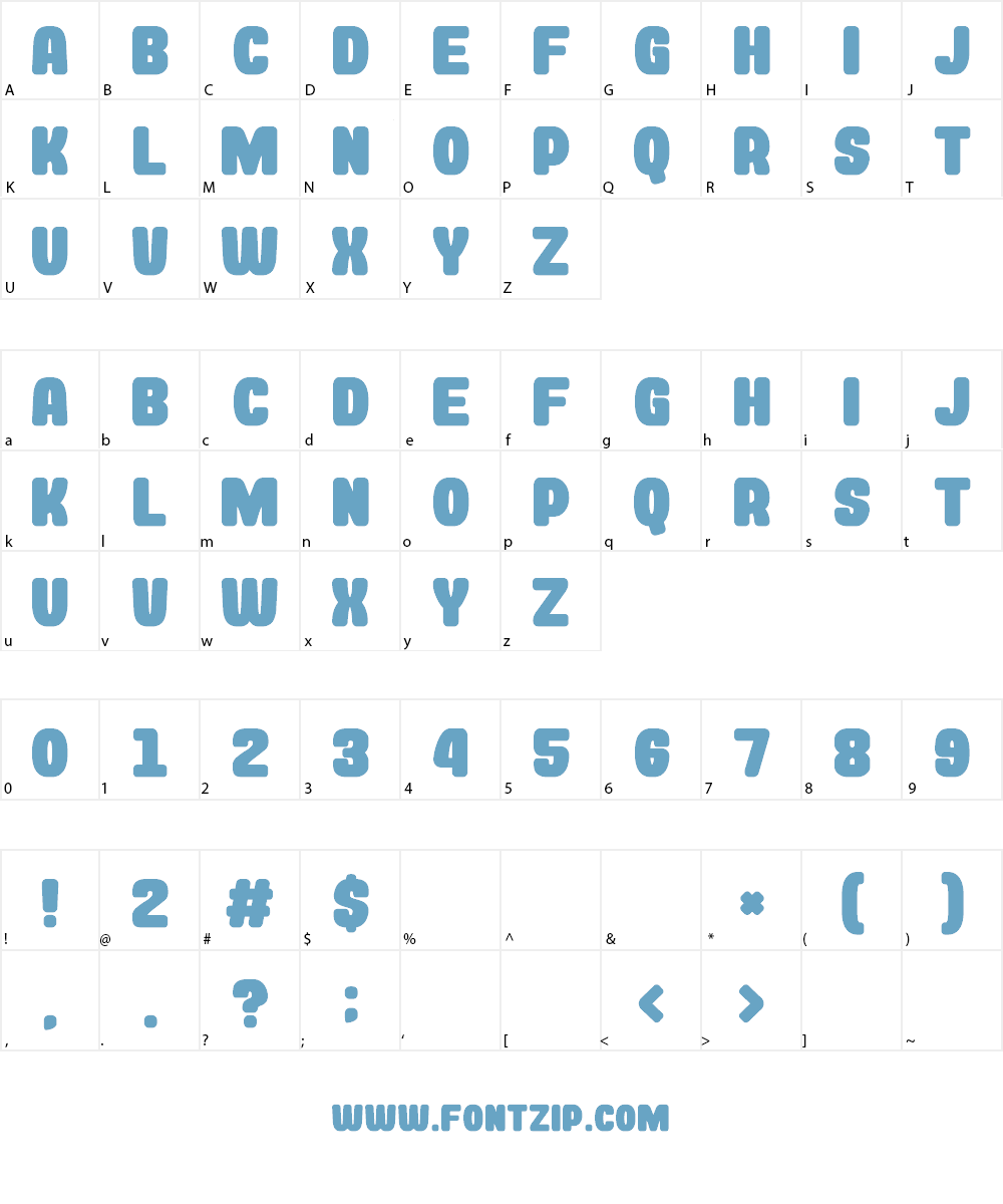 Rockin' Record Font Character