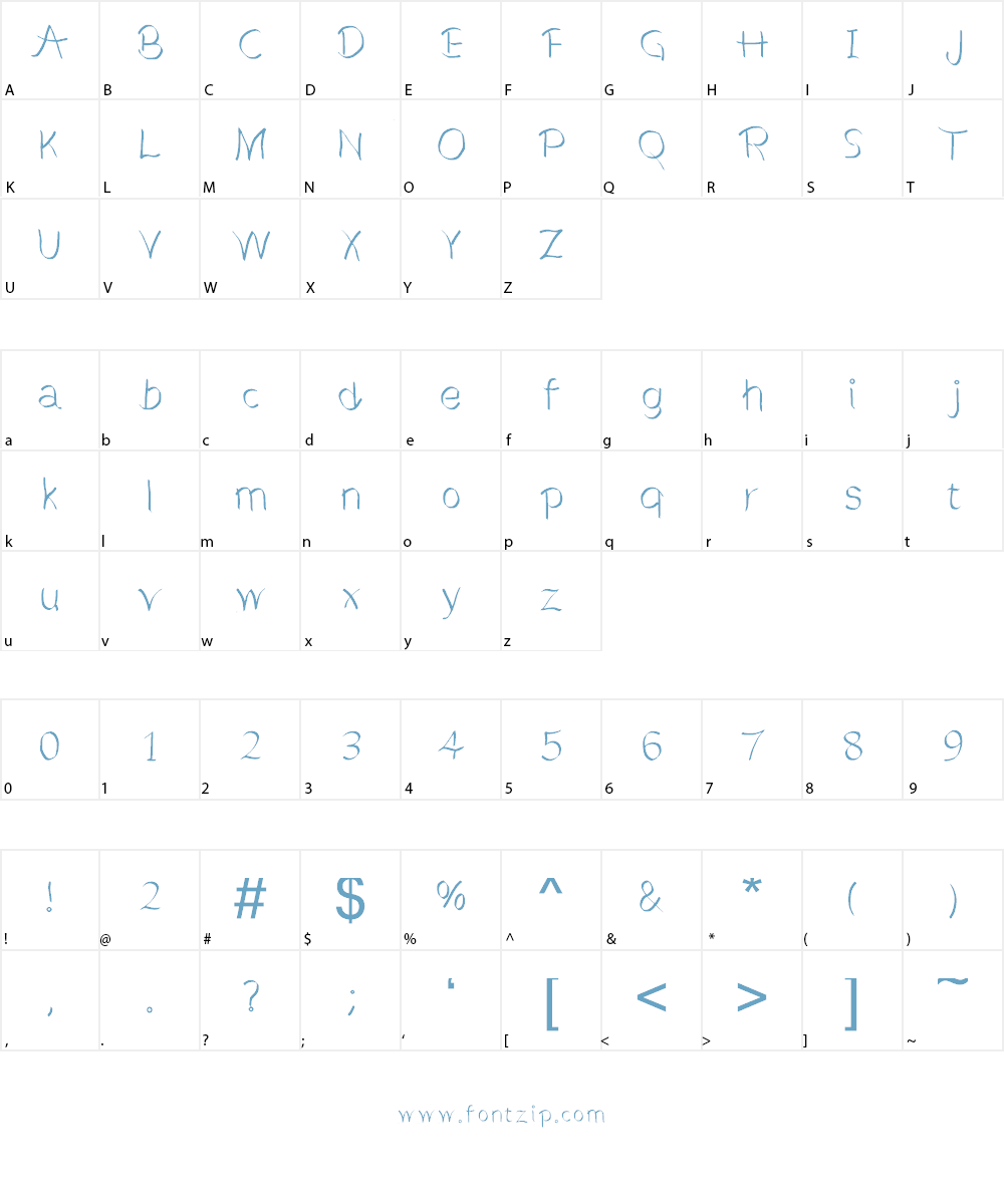 Master Typer Font Character