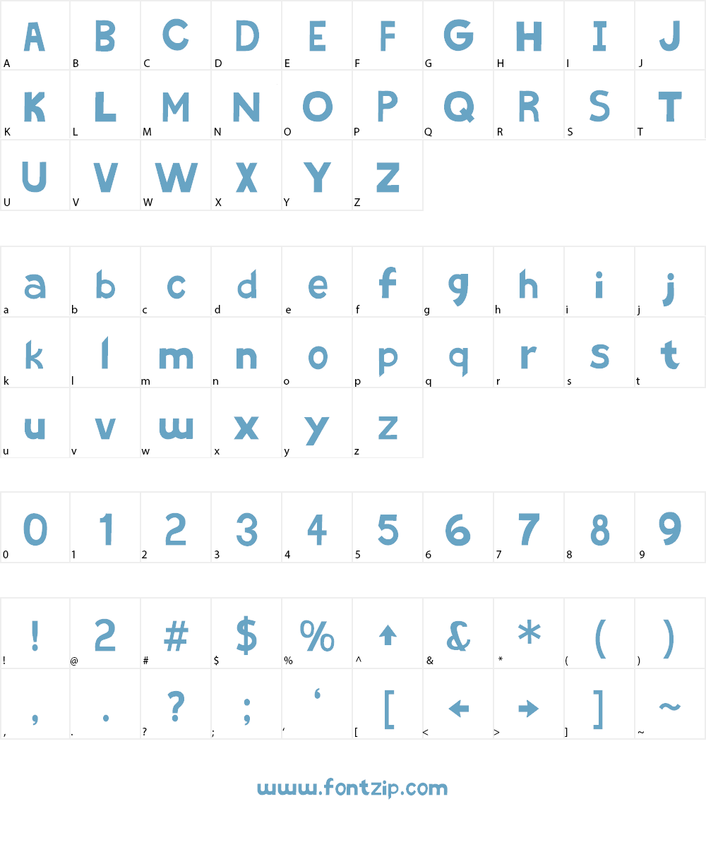 Candy Highway Nova Font Character