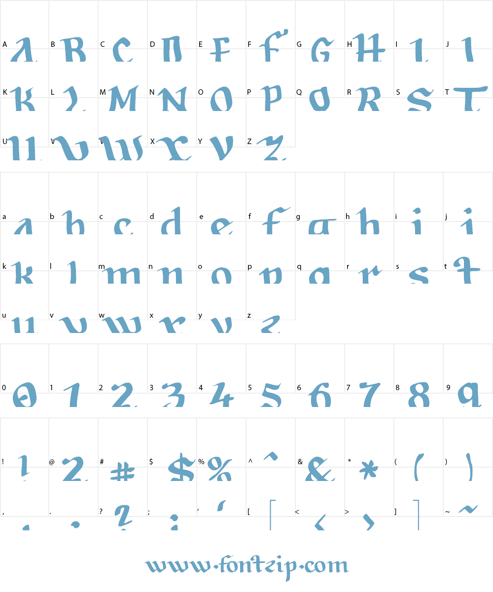 Tabula Peutingeriana Font Character