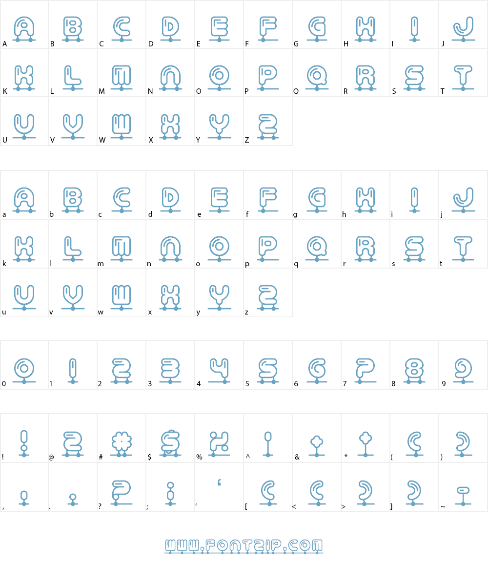 Balloonatic Font Character