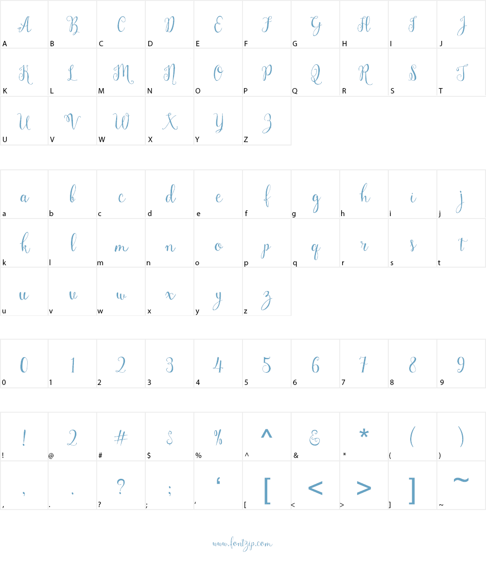 Holland Font Character