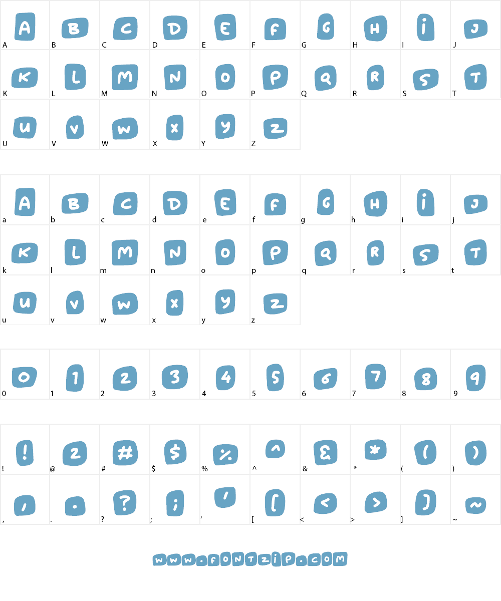 Marshmallows Font Character