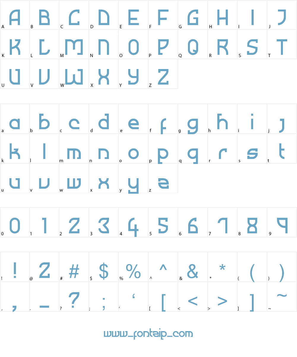 Mused Font Character