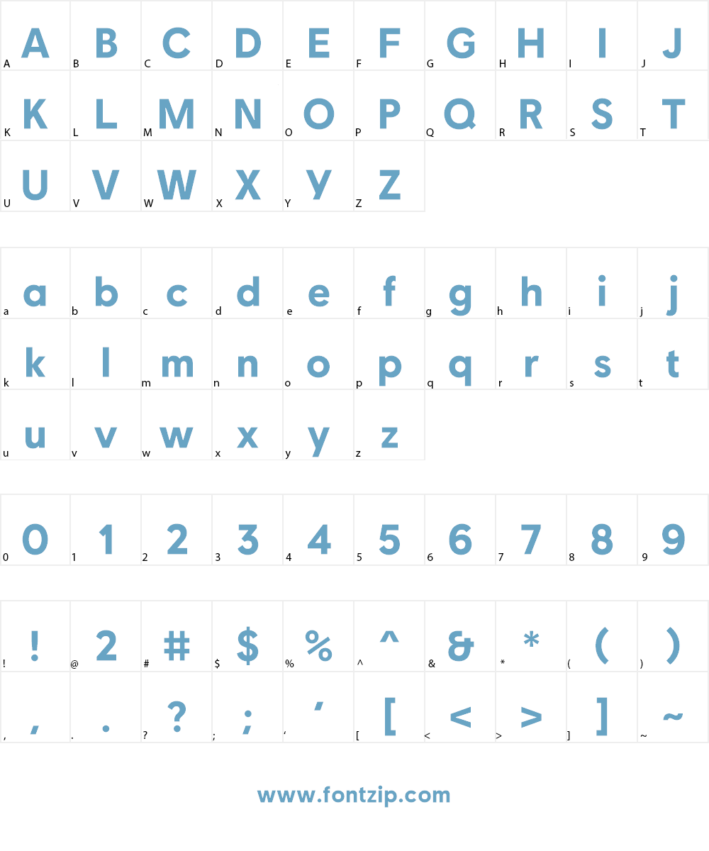 Ubisoft Sans Font Character