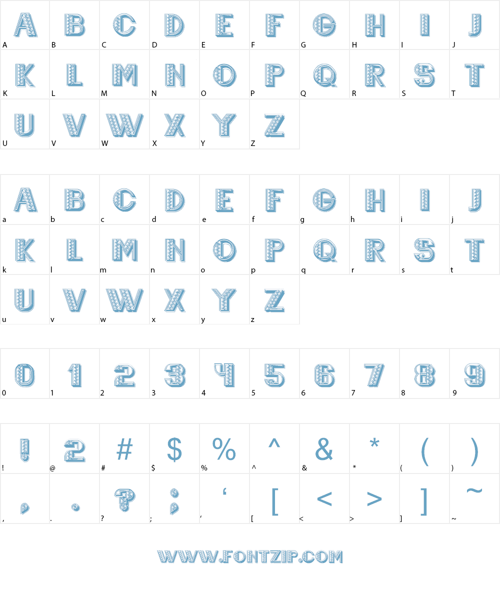 Mexicanero Font Character