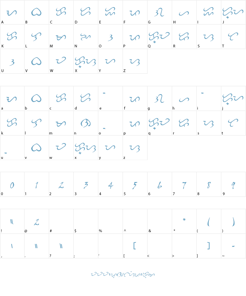 Baybayin Modern Script Font Character