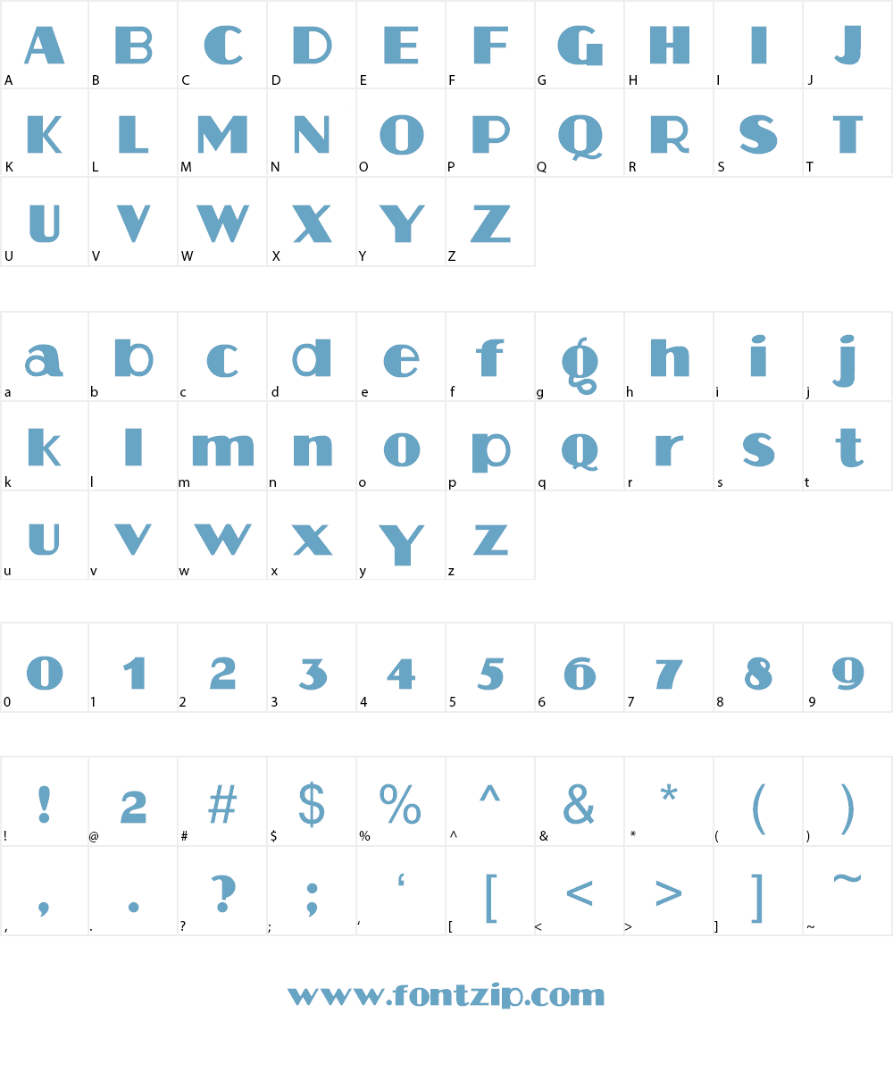 Aafia Font Character