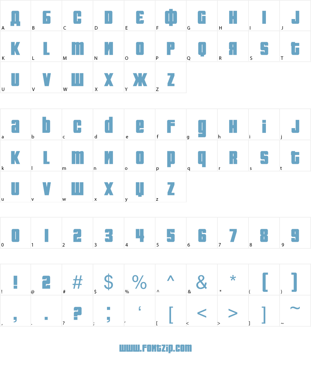 Fontograd Font Character