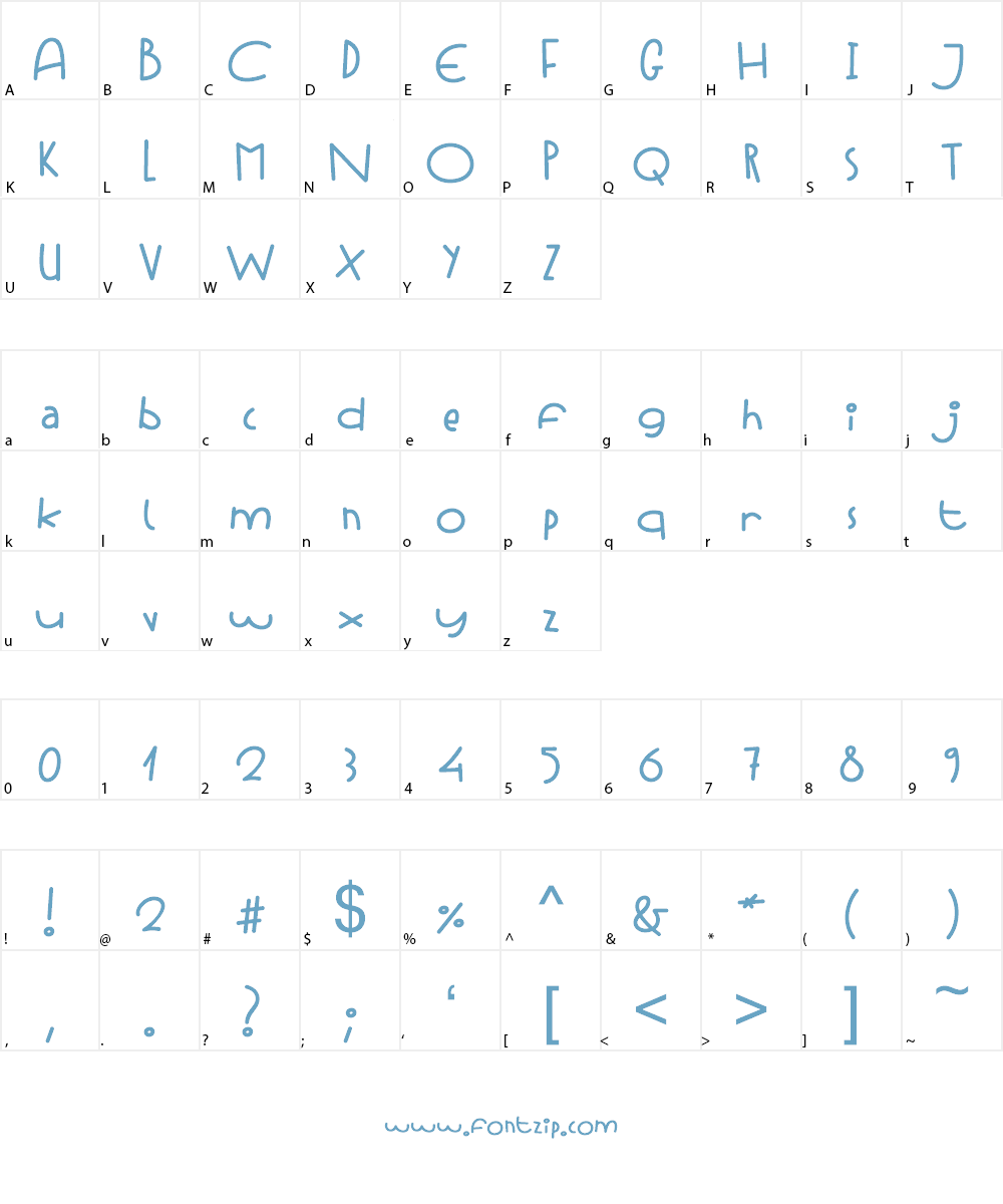 Strawberry Cocktail Font Character