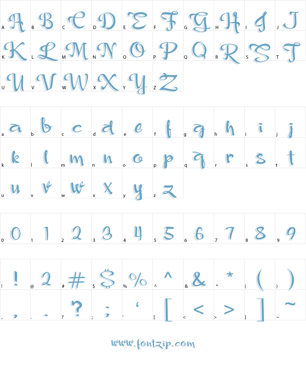 Princess Alexis Font Character