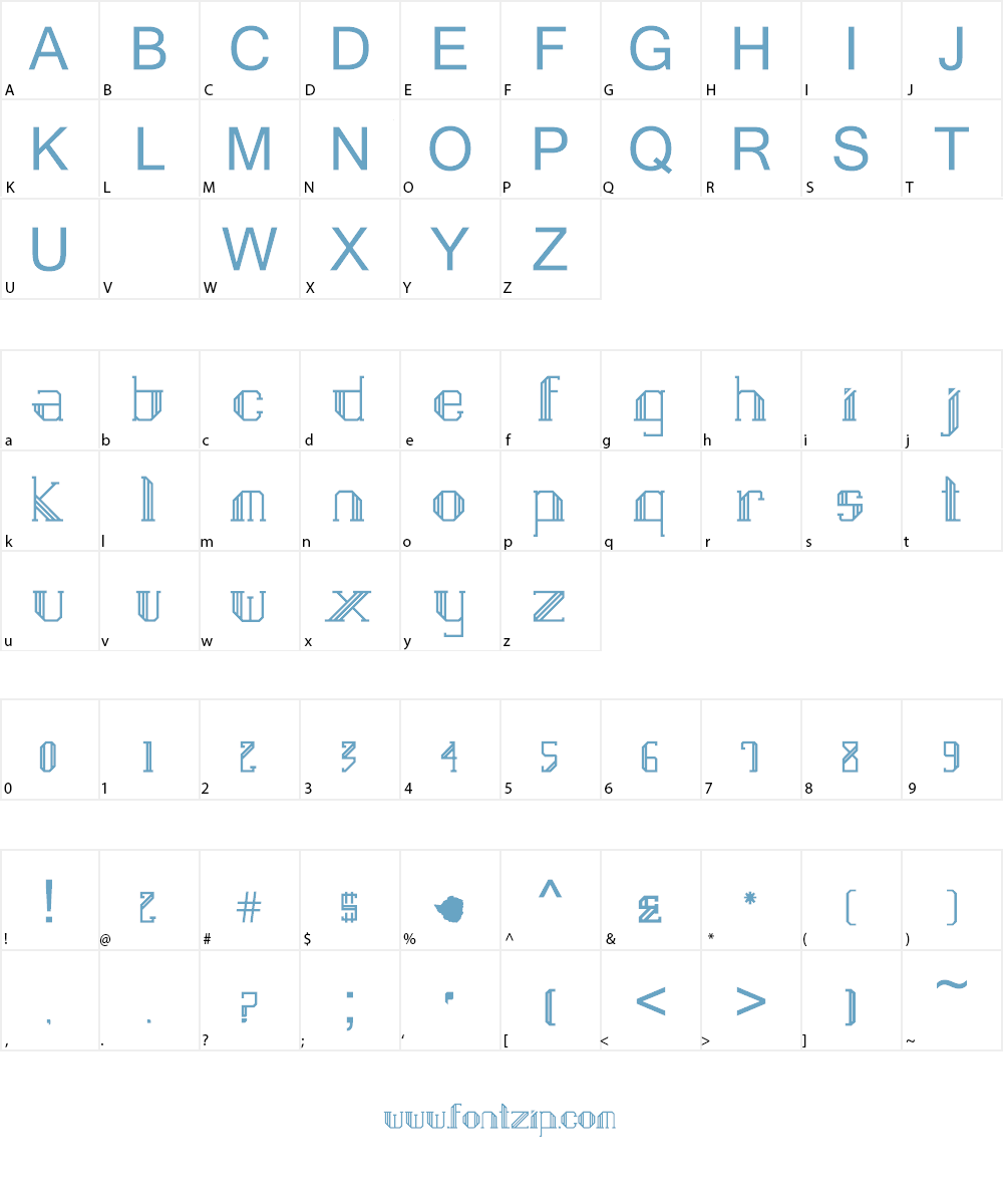 ThisFlag Font Character