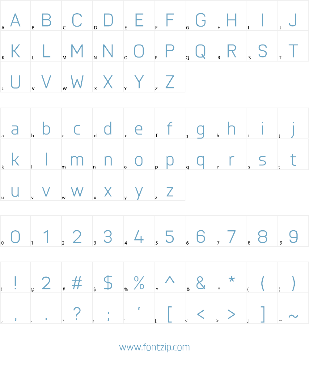 Nairi Normal Font Character