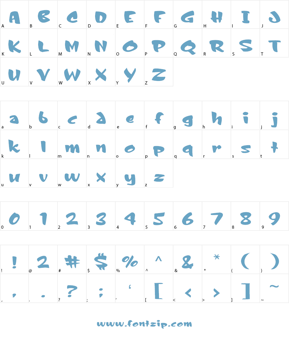 Joe Max Font Character