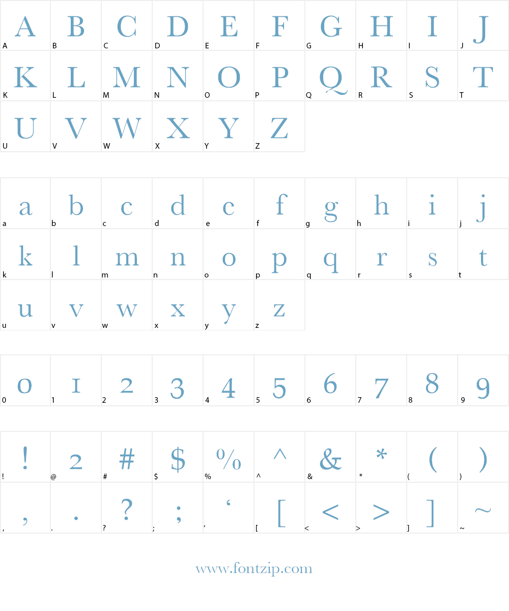 Athena Unicode Font Character