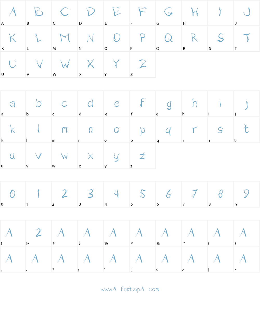 kutoen Font Character