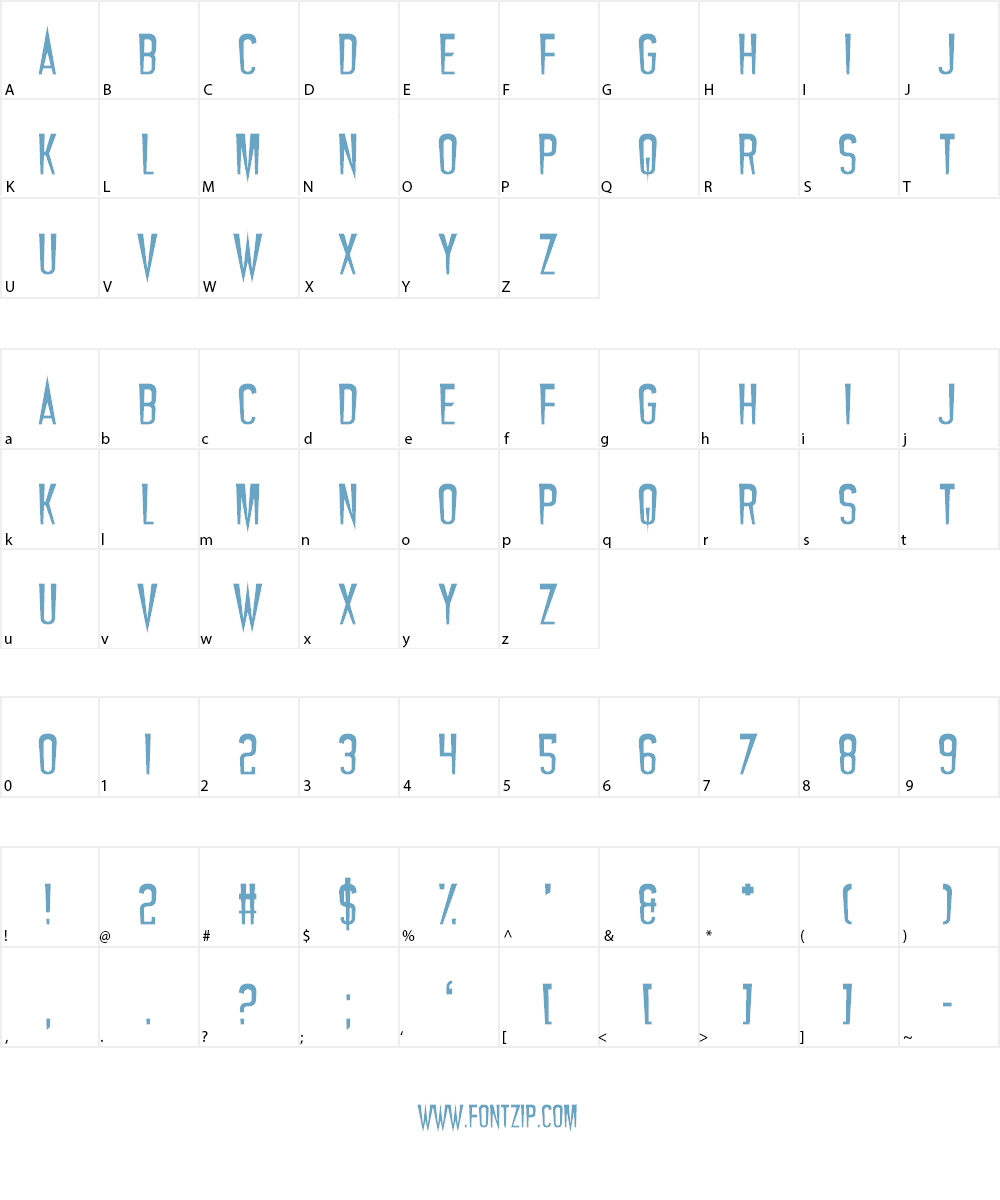 Vampires Font Character