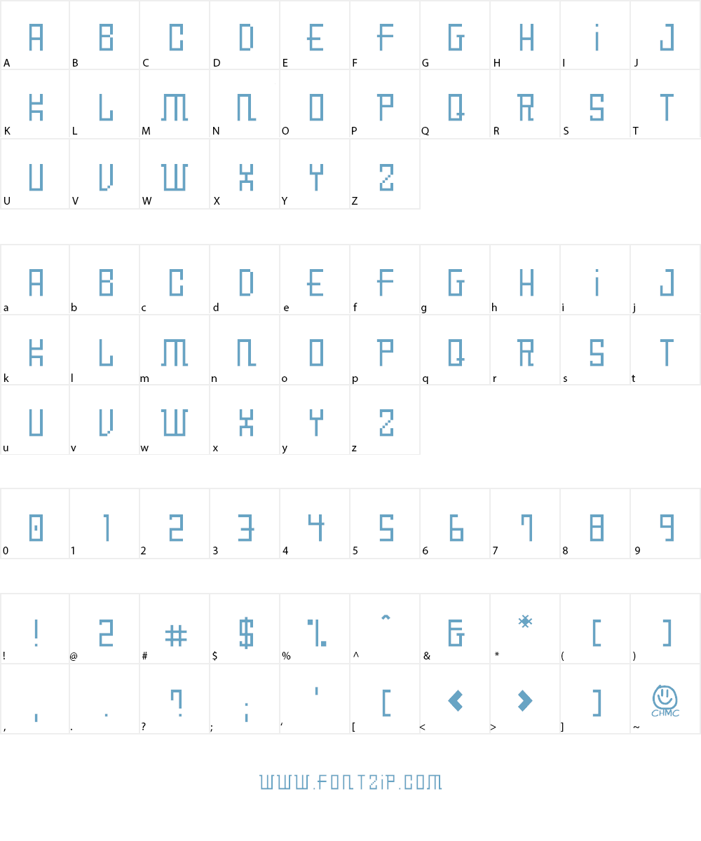 Futurepolis 3000 Font Character